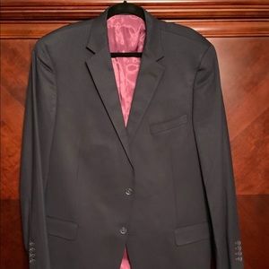 HART SCHAFFNER MARX WOOL BLUE/PINSTRIPE SIZE US 48L SPORT JACKET BLAZER